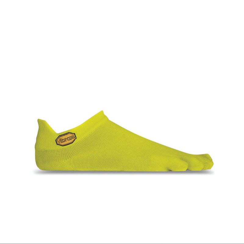 Vibram FiveFingers No Show Férfi Zokni - Sárga OAQK049